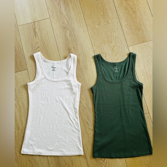 FELINA Pretty 🤩 Coral, Palest Pink & Olive Green Set of 3 Tank Tops 💫 Medium - Picture 6 of 12